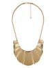 Wholesale fashion jewelry chunky brass bib necklace