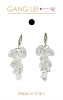 Wholesale fashion alloy jewelry earrings/costume jewelry strass/fashion dangle earrings