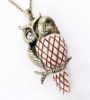Wholesale fashion owl pendant necklace