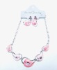 Wholesale romantic deformed heart necklace