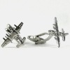 Wholesale Zinc alloy airplane Cufflinks