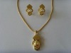 Wholesale ZN2011 Golden pendant costume jewelry sets