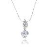 Wholesale Lastest style,costume jewelry.platinum plate, lovely heart pendant jewelry