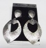 Wholesale latest elongated heart alloy eardrop