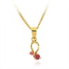 Wholesale Wholesale charm costume red corundum pendant jewelry