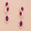 Wholesale fashion earring,color cz stone jewelry, costume jewelry for wedding ,party,
