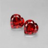 Wholesale AAAA garnet heart cut cubic zirconia for Ring making