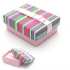paper gift box with ribbon for packaging jewelry