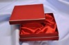 red boxes with satin inside