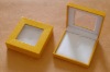 Wholesale art paper and wood pvc window jewelry box