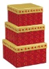 Wholesale Red and white jewelry watch box