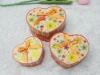 Wholesale colorful paperboard heart shape jewelry box