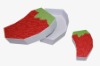 strawberry shape paper gift box
