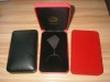 Wholesale metal with velvet jewelry medal cufflink coin badge gifts box