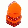 Wholesale Orange Heart-shaped Paper Gift Box
