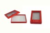 Wholesale custom red paper box with PVC window