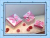 Wholesale 2011 best seller lovely pink silk butterfly sweet small jewelry box