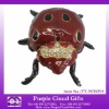 Wholesale metal jewelry box(beetle shape,red plating)
