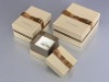 Jewelry box with bow and ribbon on the lid
