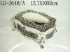 new design silver metal jewelry box(264M/A)