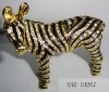 metal zebra jewelry box