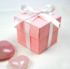 Wholesale paper jewelry box pink /gift box paper pink/small paper gift boxes/gift set paper jewelry boxes
