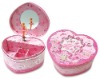 Wholesale PVC heart shape jewelry box/cosmetic case