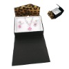 Leopard jewelry box with magnetic closure