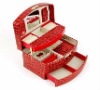 Wholesale New pattern,fashion leather jewelry box,gift box,made of pvc