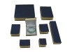 Wholesale high quality blue plastic jewelry boxes