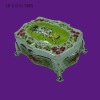 Wholesale Exquisite Colored Silver Shiny Alloy Jewelry Box