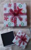 Wholesale Paper jewelry box with ribbon bow on the top