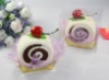 Wholesale fruit cake towel in PVC box