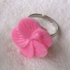 Wholesale flower craft,resin flower,polyresin flower,resin ring,good for promotional and retail