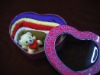 Wholesale hearted towel cake in tin box