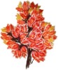 Wholesale artificial decorative leaf with fruit