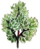 Wholesale artificial decorative leaf with fruit