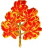 Wholesale artificial decorative leaf with fruit