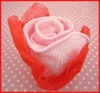 Wholesale Valentines gift of towel roses,cotton towel roses for wedding