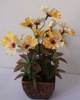 Wholesale Artificial Potted sunflower Silk Flower bonsai plant