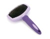 Wholesale purple TPR pet brush