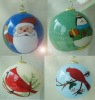 Wholesale inner drawing glass christmas ball with various figure