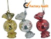 Wholesale Christmas glass ball hanging ornaments, Candy shaped decoration