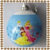 Wholesale 2012 new design plastic christmas ball with beautiful picture
