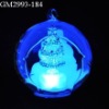 hanging glass Christmas ball with led changing color
