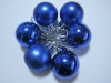 Matte blue christmas ball