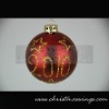 RED painted christmas ball(S1006)