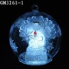 led christmas ball with fiber optic angel inside