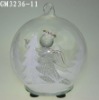 Wholesale glass christmas ball with LED light
