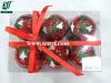 Painted Plastic Christmas Balls